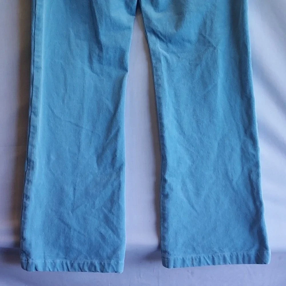 St.‎ John Sport Marie Gray Light Blue Women's Corduroy Pants Size 4